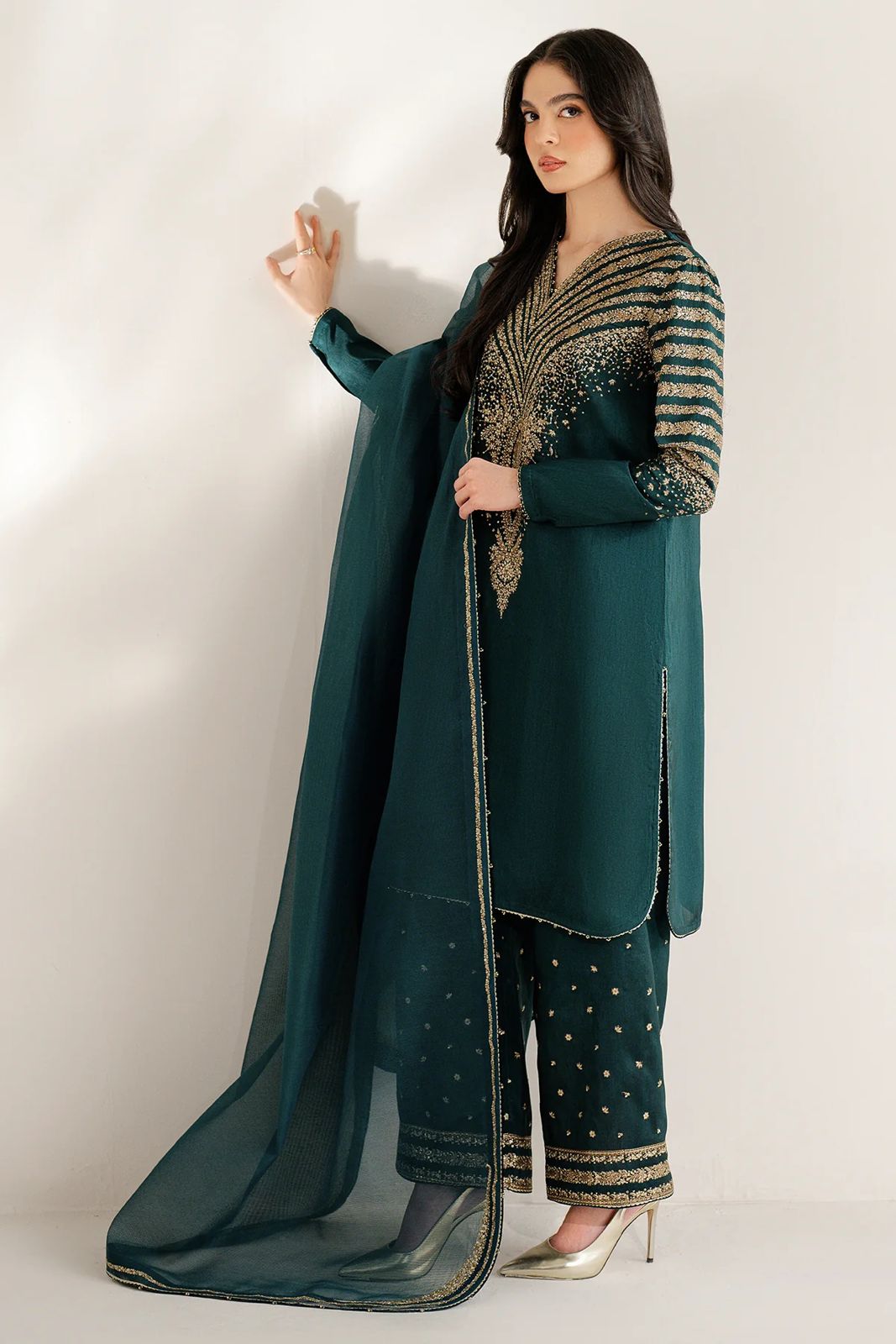 Jazmin Luxury Silk 3 Piece Unstitched - Winter Collection