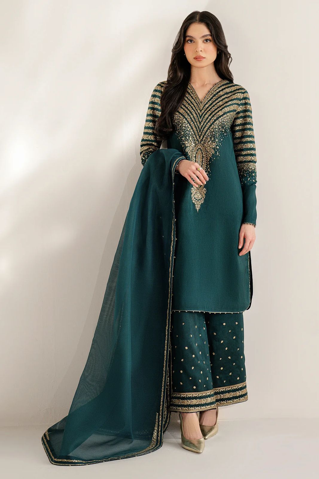 Jazmin Luxury Silk 3 Piece Unstitched - Winter Collection