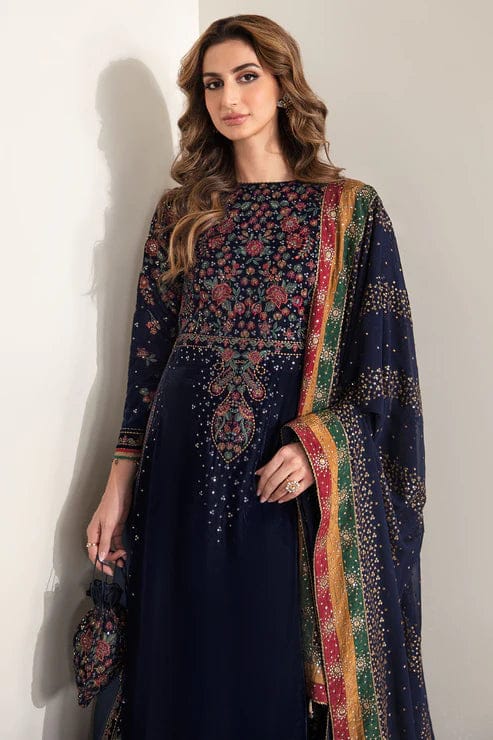 Jazmin Embroidered Velvet 2 Piece Unstitched Article - Winter Collection