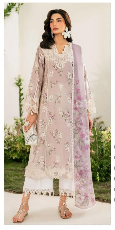 Embroidered Lawn Unstitched 3 Piece - Summer Collection