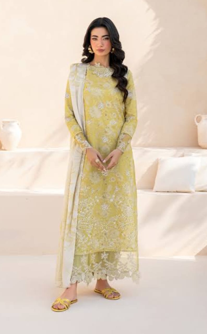 Embroidered Lawn 3 Piece Unstitched Article