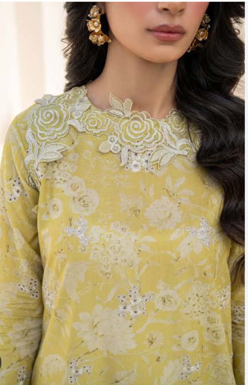 Embroidered Lawn 3 Piece Unstitched Article