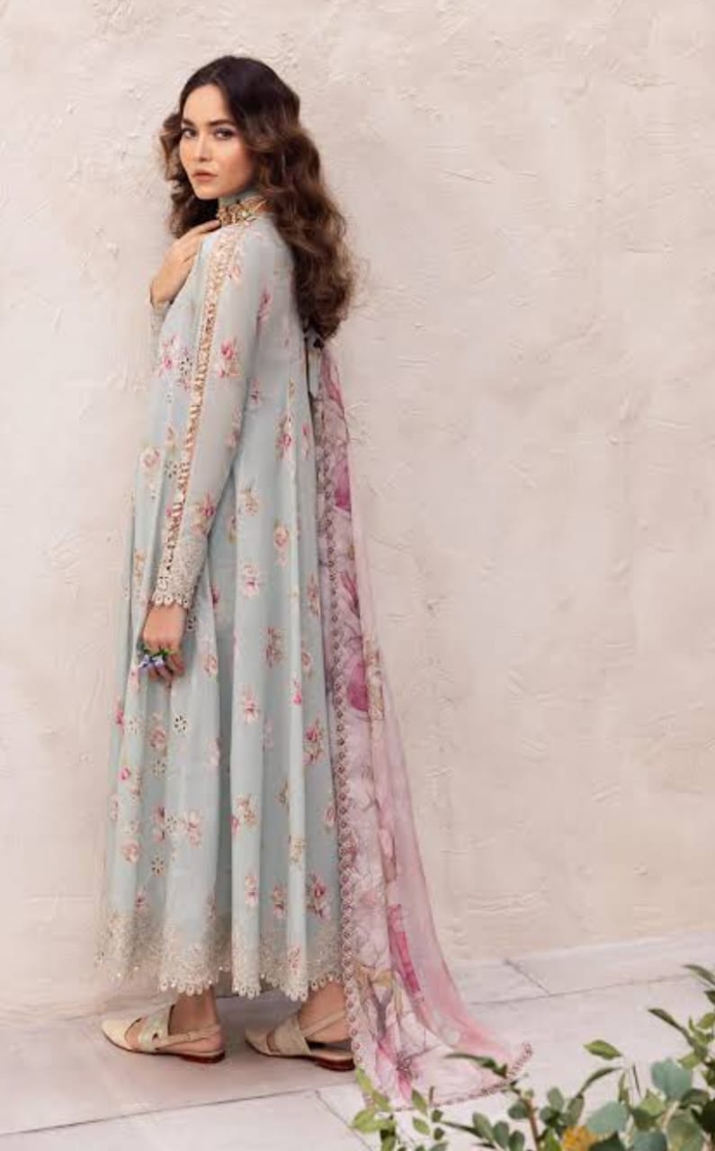 Embroidered Lawn Unstitched 3 Piece Article