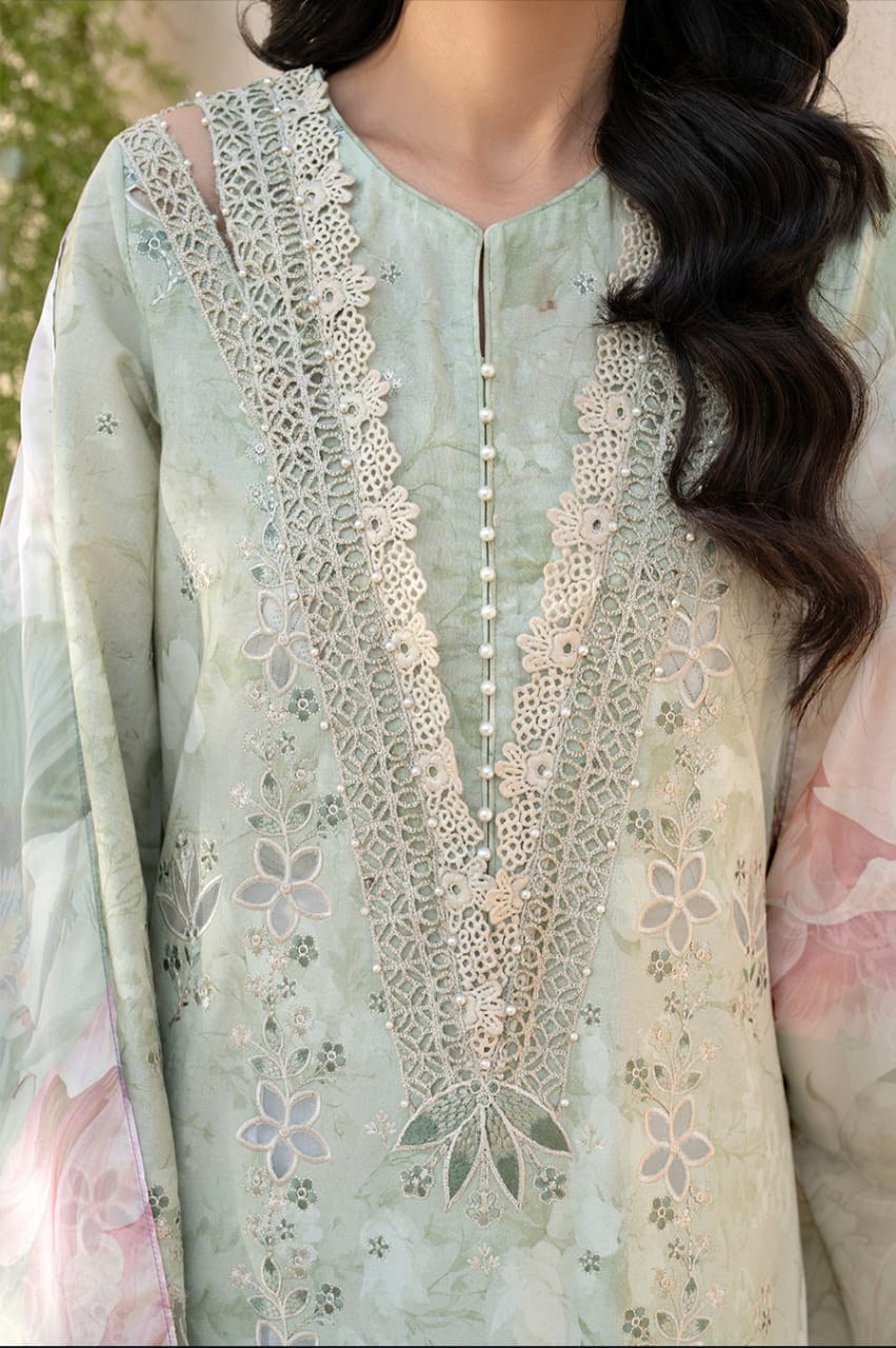 Embroidered Unstitched Lawn 3 Piece Summer Collection