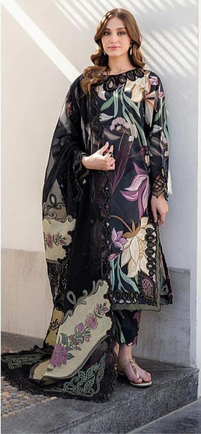 Embroidered Lawn 3 Piece Article - Summer Collection