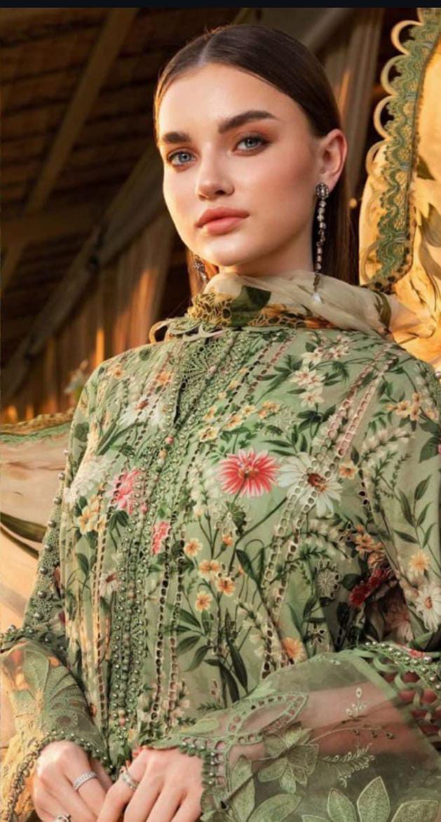 Embroidered Lawn Unstitched 3 Piece - Summer Collection