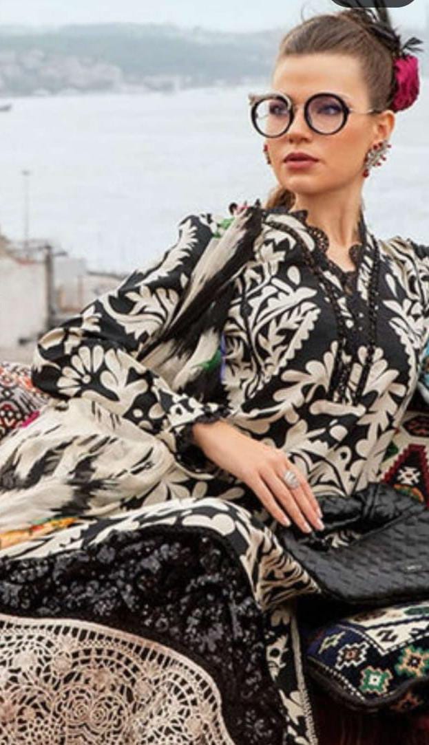 Embroidered 3 Piece Lawn Unstitched - Summer Collection