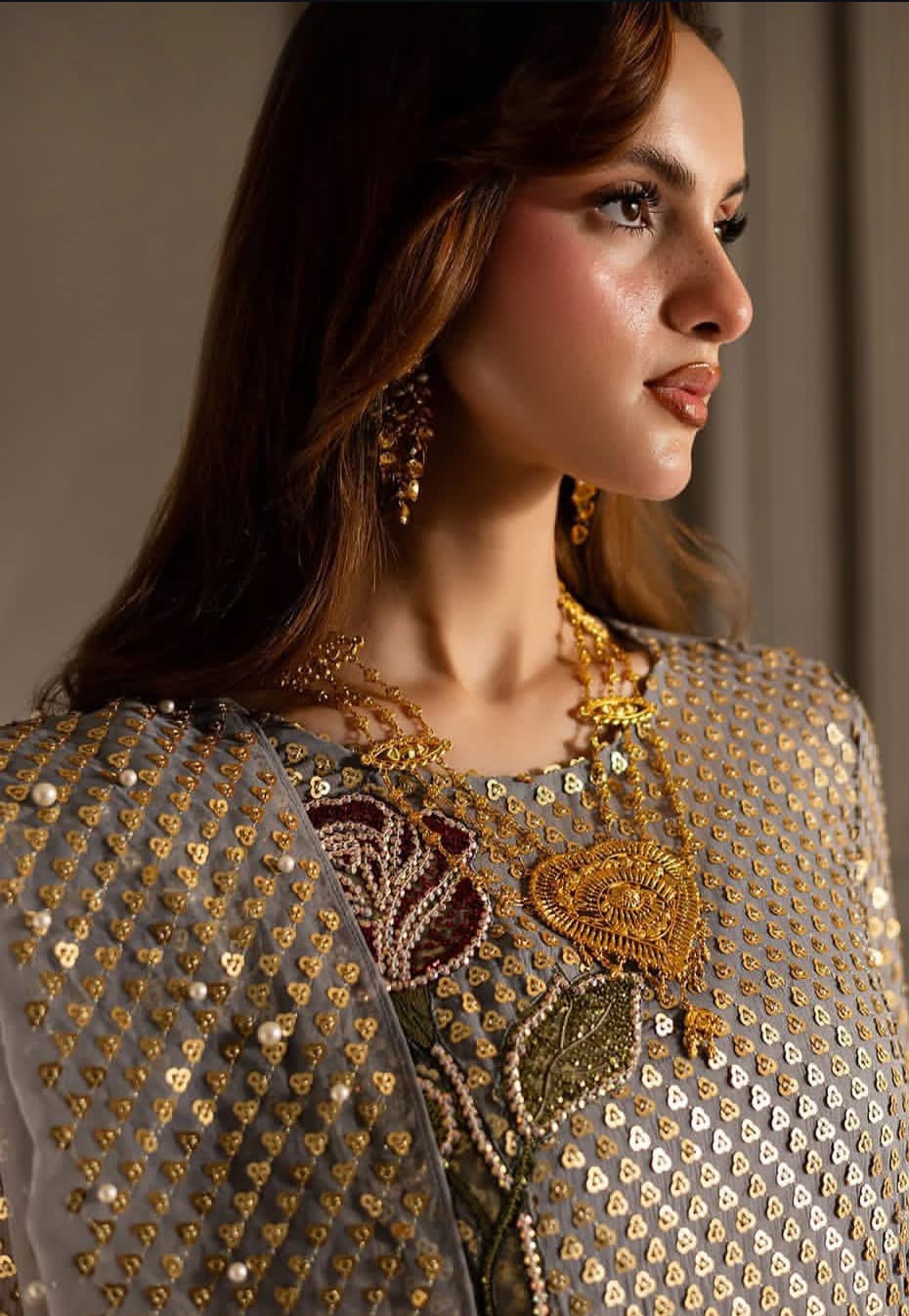 Luxury Embroidered 3 Piece Unstitched Article - Winter Collection