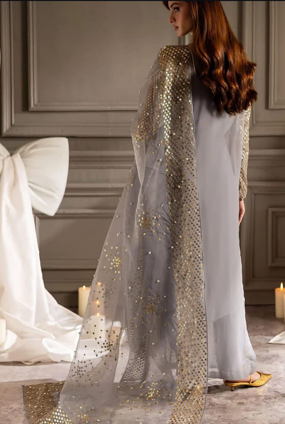 Luxury Embroidered 3 Piece Unstitched Article - Winter Collection