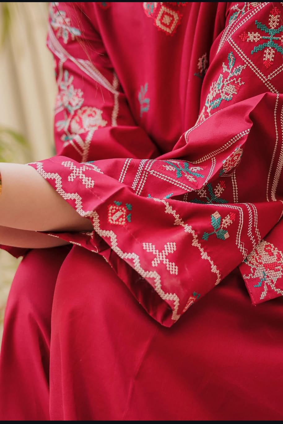 Embroidered Dhanak 2 Piece Unstitched - Winter Collection