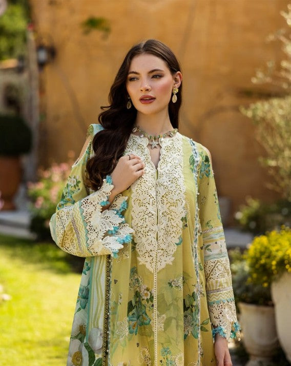 Elaf Linen Embroidered 3 Piece Unstitched - Winter Collection
