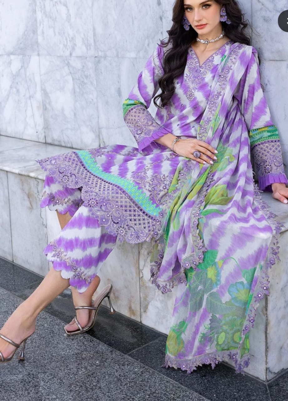 Charizma Lawn Embroidered 3 Pc Unstitched - Summer Collection