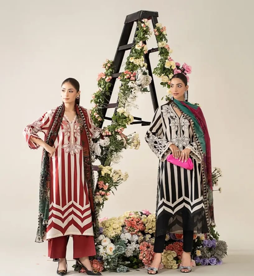 Maria B. Lawn Embroidered 3 Pc Unstitched - Summer Collection