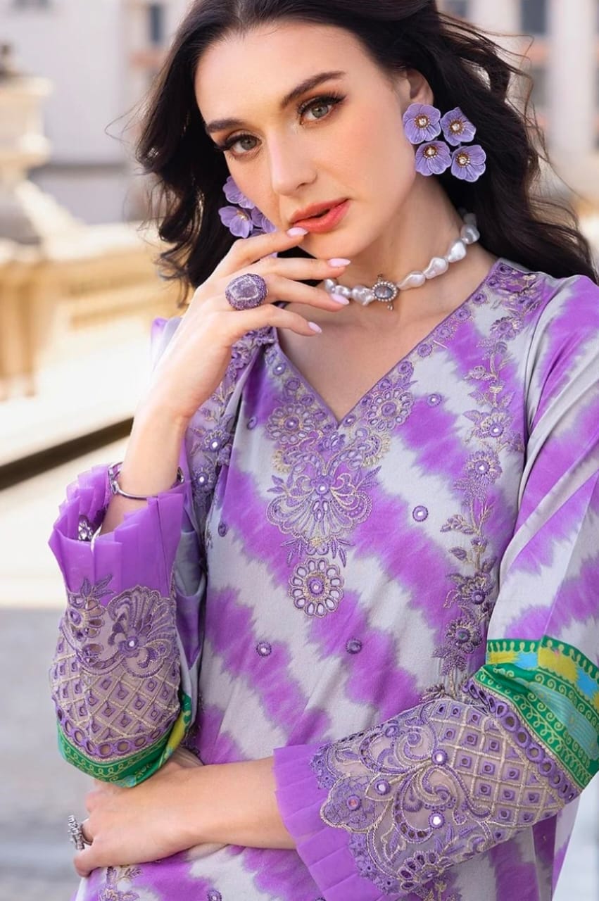 Charizma Lawn Embroidered 3 Pc Unstitched - Summer Collection