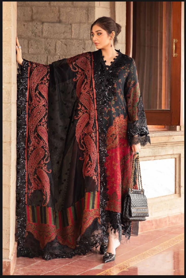Maria B. Lawn Embroidered 3 Piece Unstitched - Summer Collection