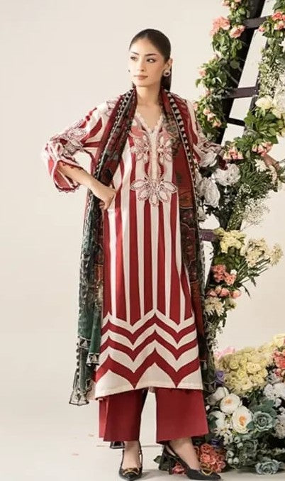 Maria B. Lawn Embroidered 3 Pc Unstitched - Summer Collection