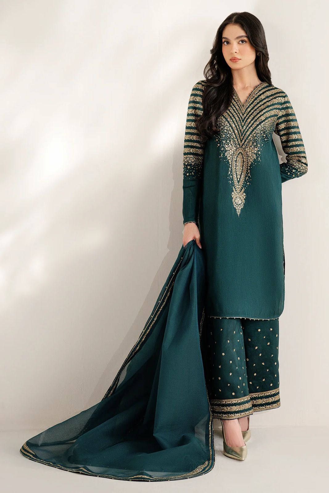 Jazmin Luxury Silk 3 Piece Unstitched - Winter Collection