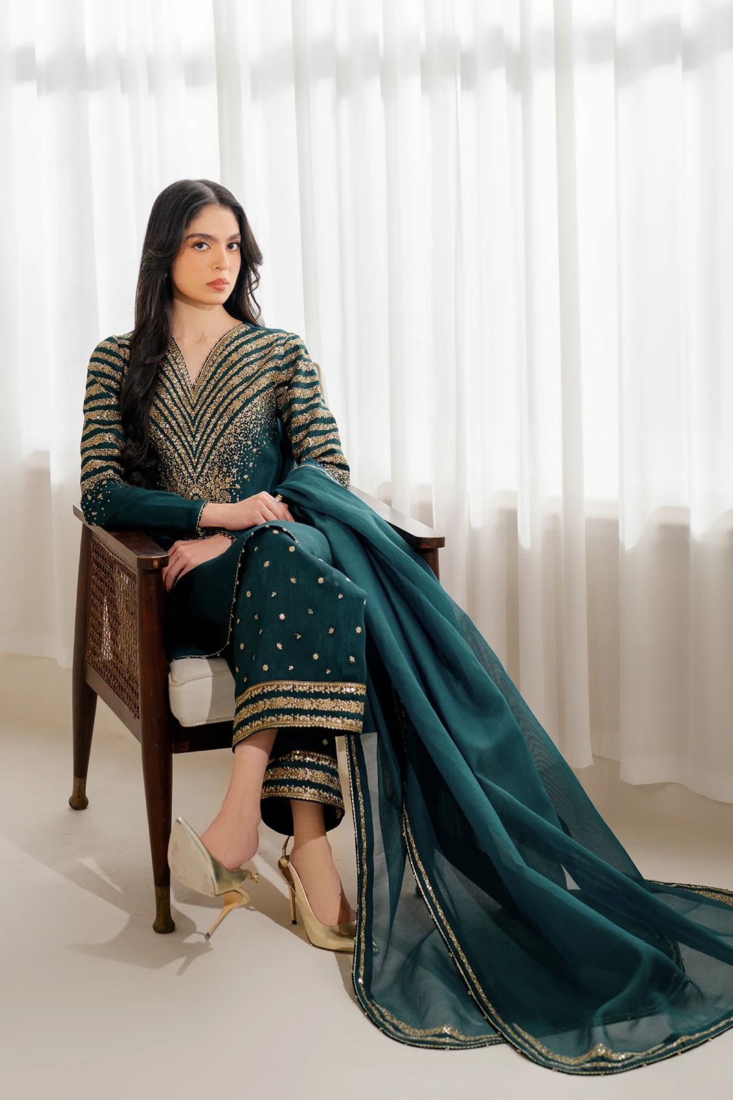 Jazmin Luxury Silk 3 Piece Unstitched - Winter Collection
