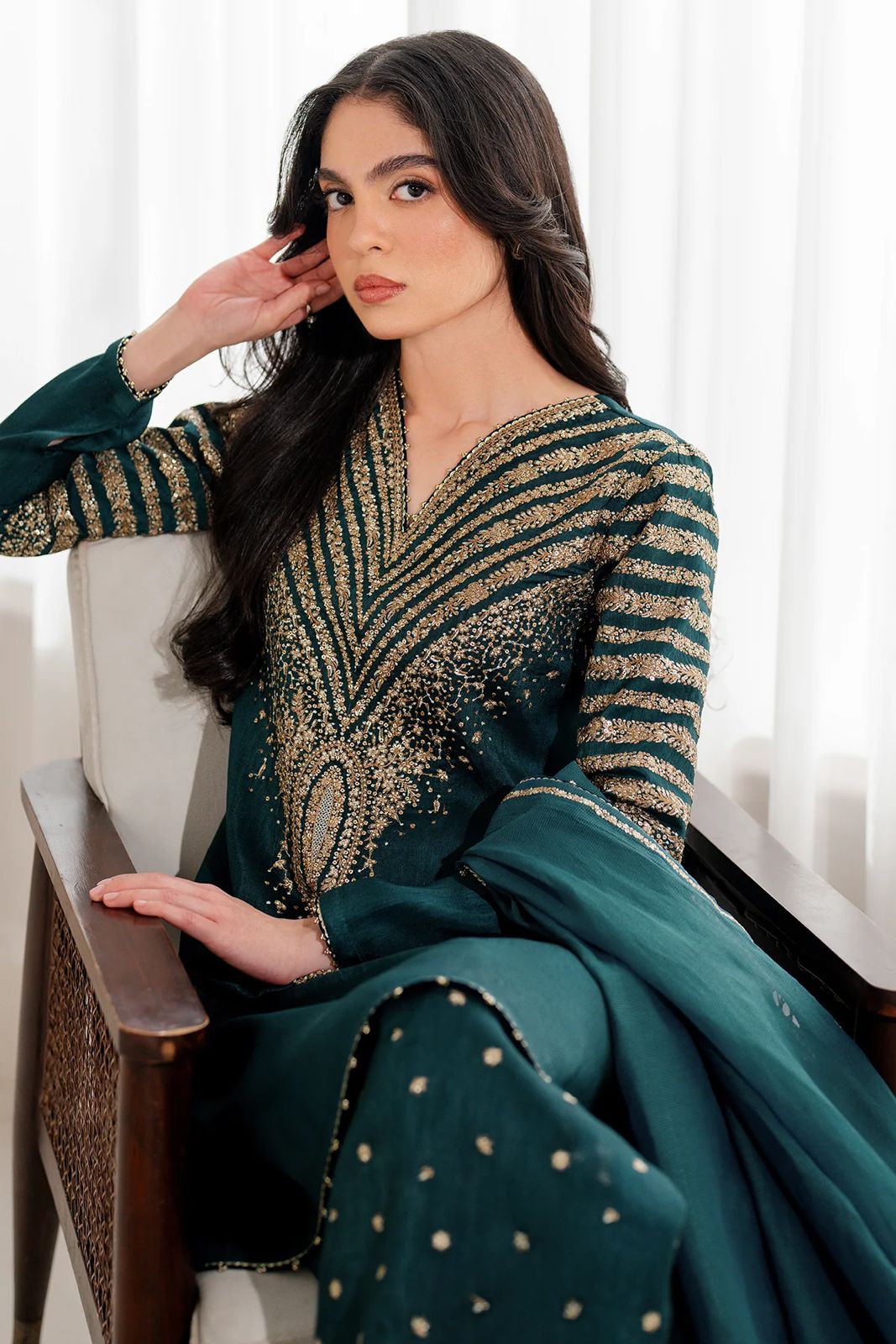 Jazmin Luxury Silk 3 Piece Unstitched - Winter Collection