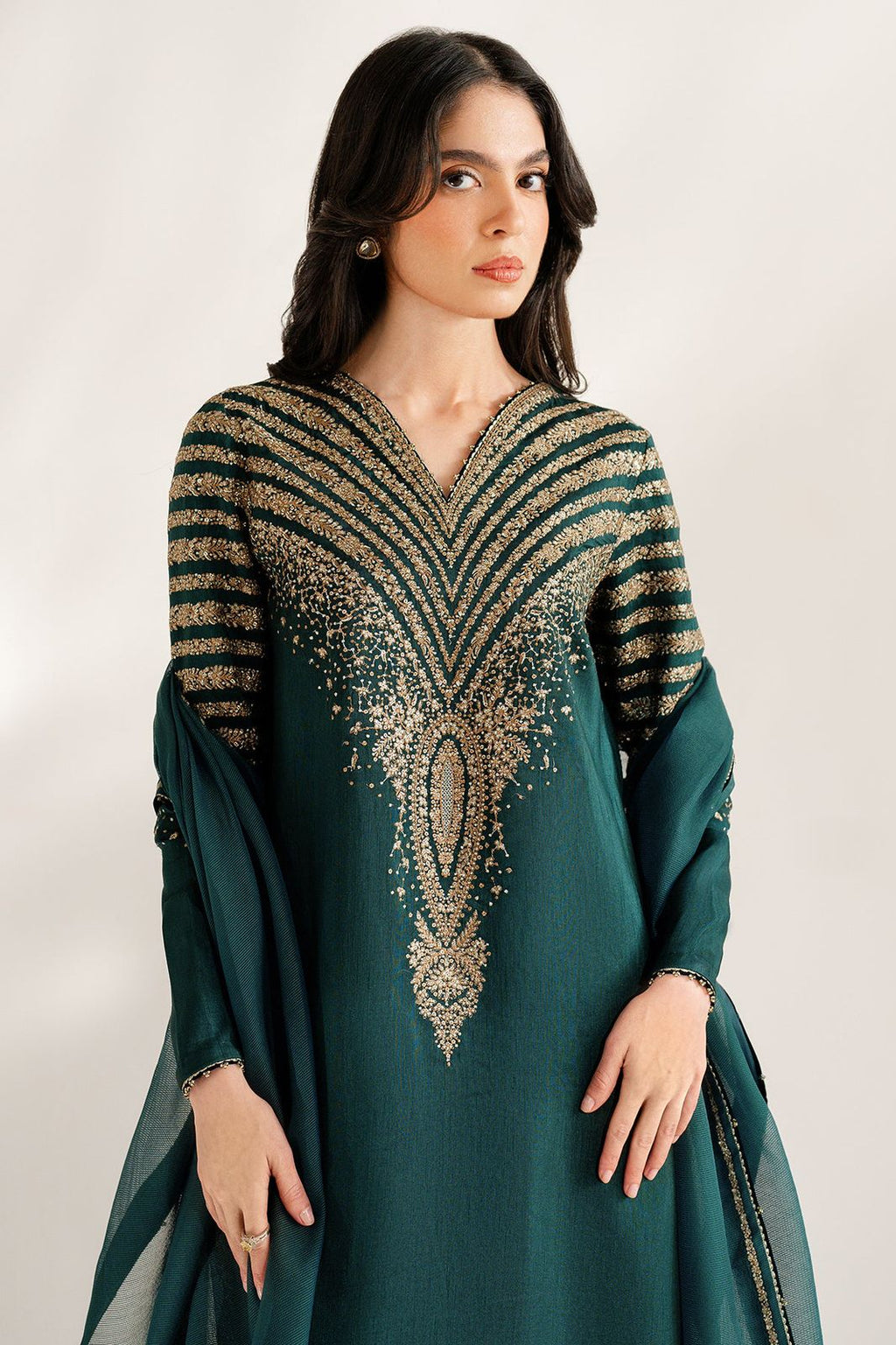 Jazmin Luxury Silk 3 Piece Unstitched - Winter Collection