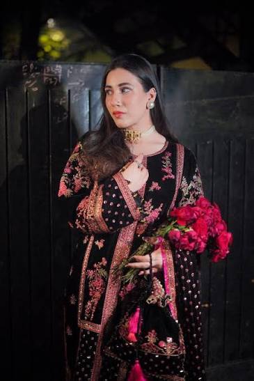 Aneelas 9000 Micro Velvet Luxury Embroidered Velvet Dress with Heavy Embroidered Shawl